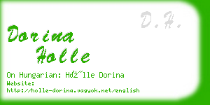 dorina holle business card